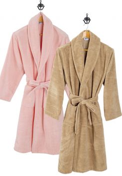 Luxe wellness badjas soft touche – 2 kleuren