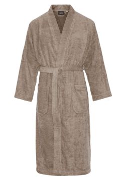 Kimono taupe sauna – badstof katoen