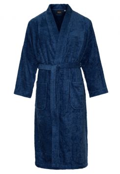 Kimono donkerblauw sauna – badstof katoen 