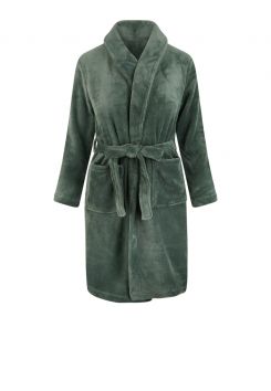 Groene badjas kind fleece