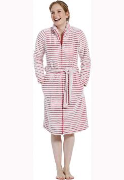 rits badjas van fleece - pastunette