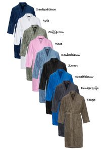 Badstof kimono met naam borduring