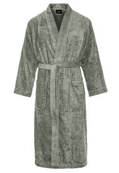 Kimono olijfgroen sauna – badstof katoen