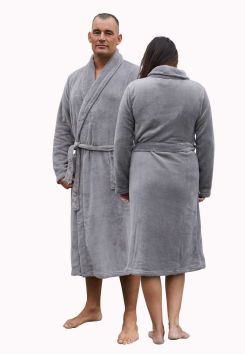 unisex fleece badjas relax company