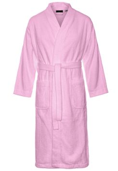 Kimono lichtroze sauna – badstof katoen