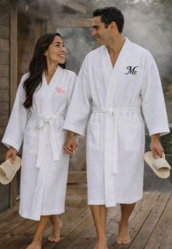 Badjas sauna borduren – voor hem & haar