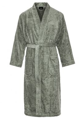Kimono olijfgroen sauna – badstof katoen 