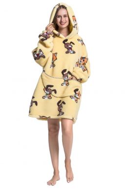 Snuggie fleece met hoodie – Cats & Dogs
