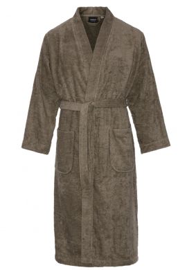 Kimono taupe sauna – badstof katoen 