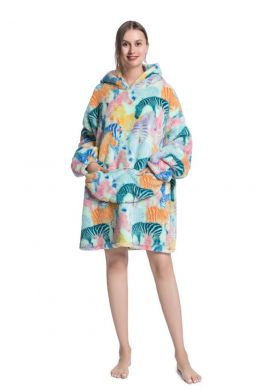 Snuggie fleece met hoodie – zebra's