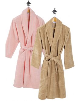 Luxe wellness badjas soft touche – 2 kleuren
