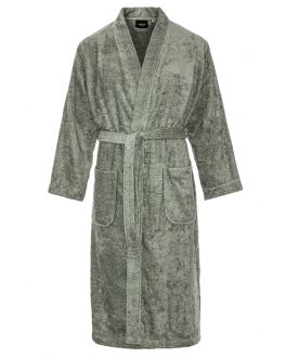 Kimono olijfgroen sauna – badstof katoen 