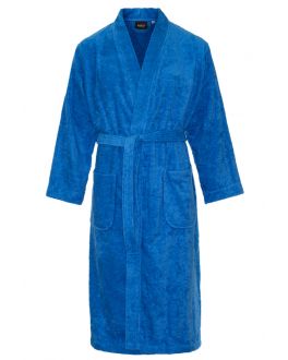 Kimono kobaltblauw sauna - badstof
