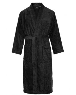 Kimono zwart sauna – badstof katoen 